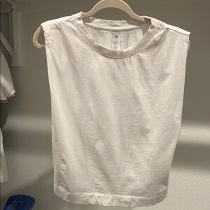 Lou & Grey White Muscle Tee